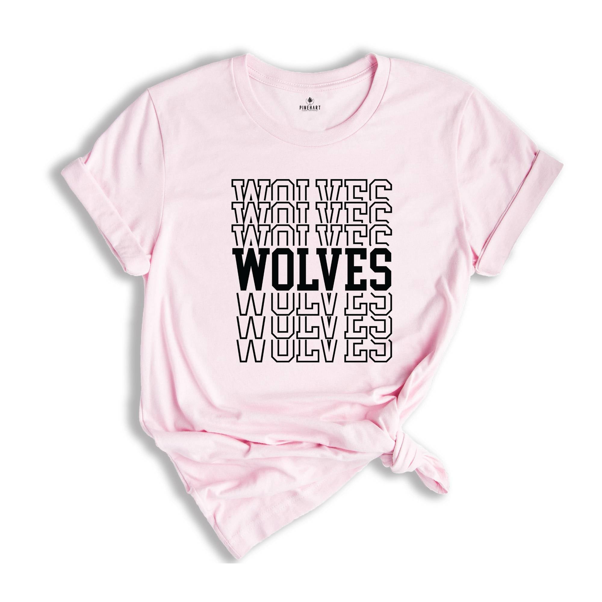 Team Mascot Shirt, Wolves Team Shirt, Wolves Team Spirit Shirt, Wolves Fan Shirt, Wolves School Shirt, Wolves School Spirit