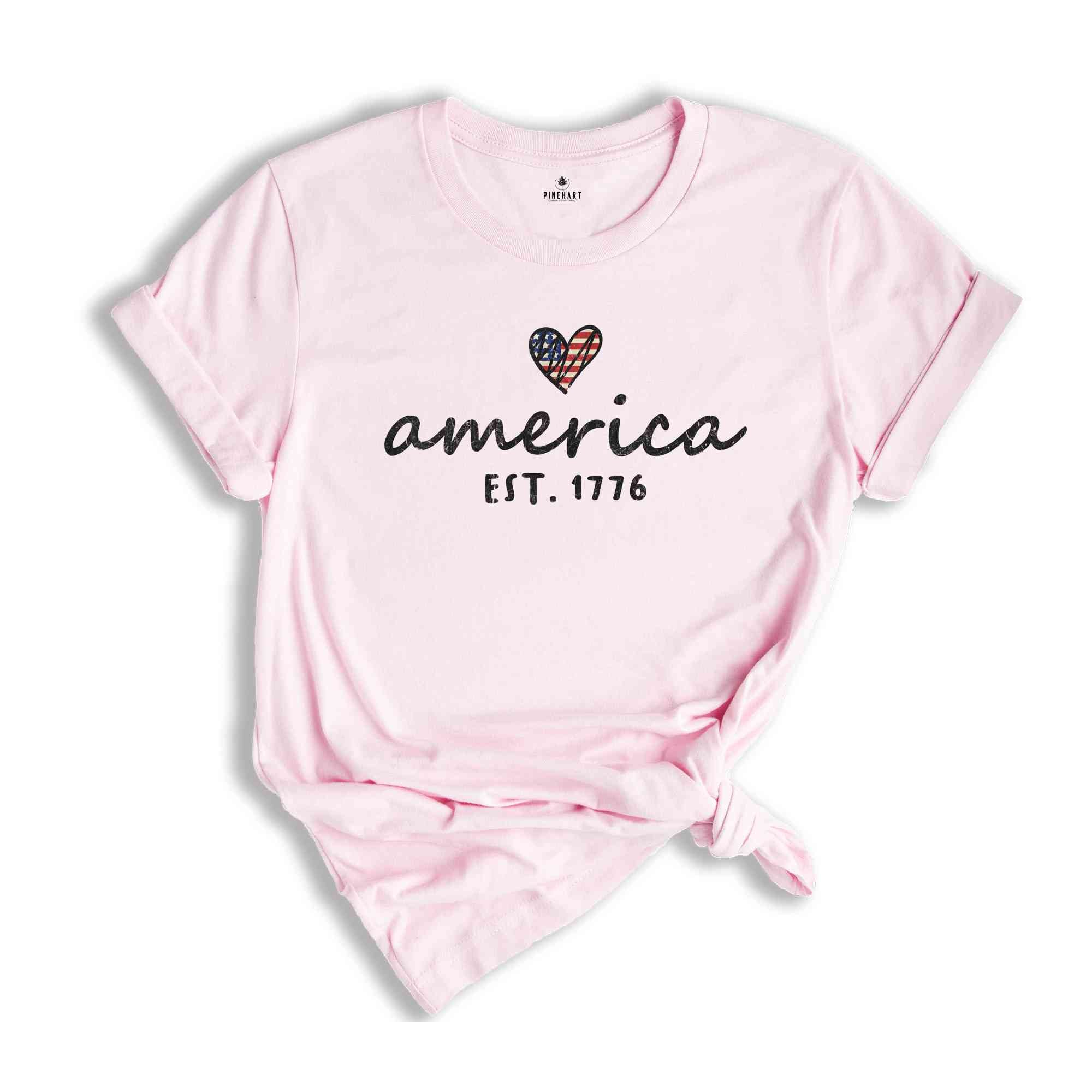 America Est.1776 Shirt, USA Shirt, Retro America Shirt, Independence Day Shirt, 4th Of July Shirt, 4th Of July Gift, Patriotic Shirt