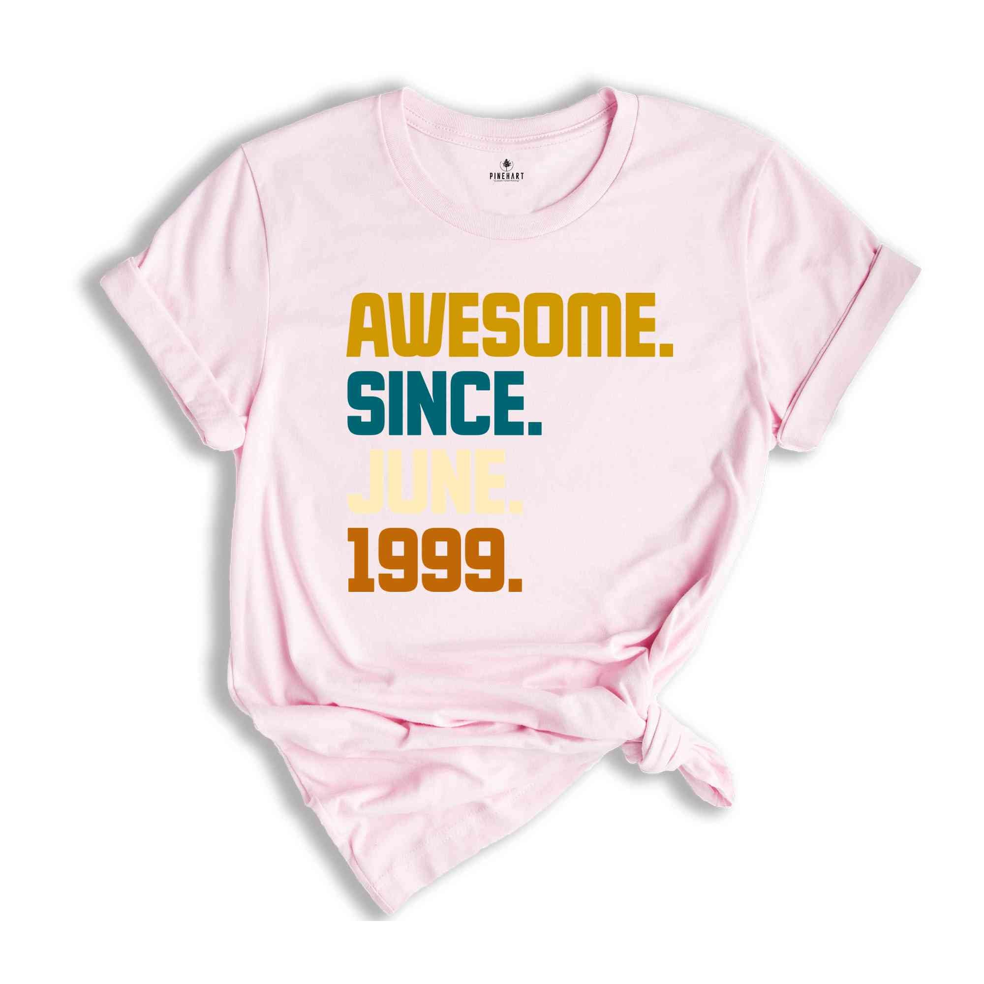 Awesome Since 1999 Shirt, 25th Birthday Idea, Birthday Gift For Him, 25th Birthday Gifts For Girls/Boys, Personalized Birthday T-shirt