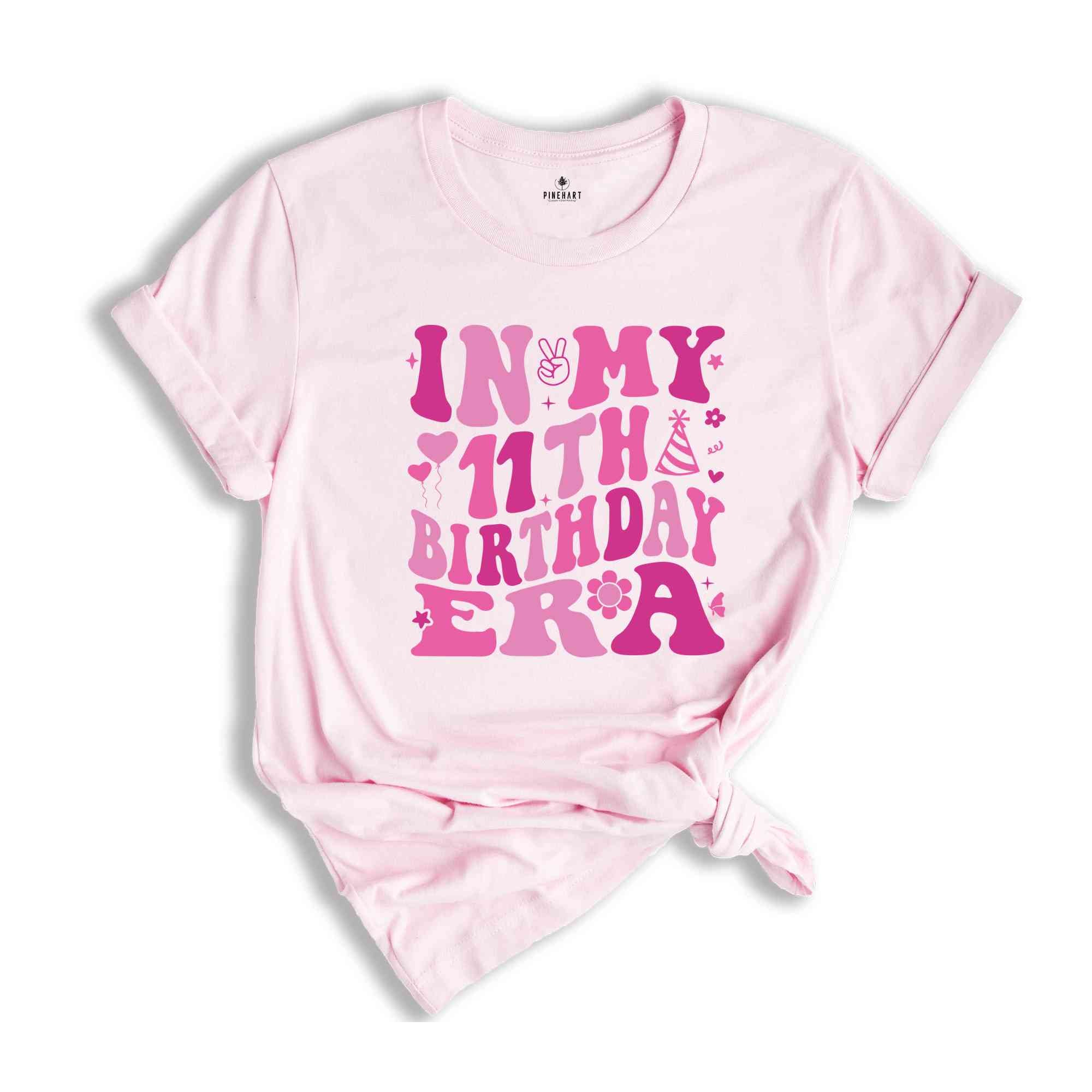 In My 11th Birthday Era Shirt, Birthday Girl Shirt, Cute Birthday Shirt, Kids Birthday Shirt, Eleven Year Old Shirt, Birthday Party Shirt