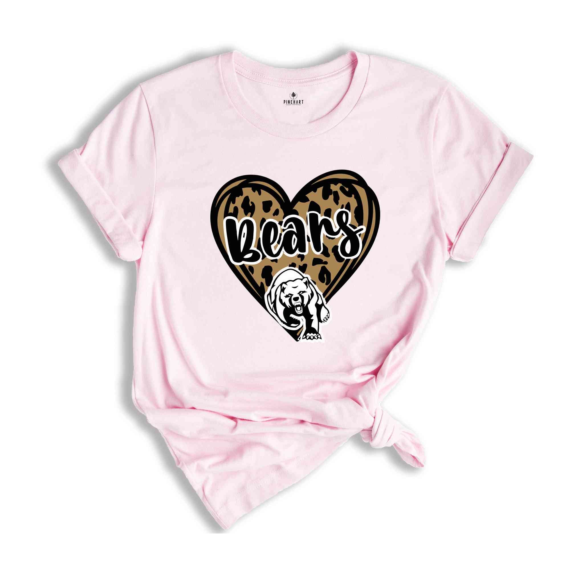 Leopard Bears Team Mascot Shirt, Bears Team Shirt, Bears Fan Shirt, Bears Mascot Shirt, Bears Team Spirit, Bears Fan Tee