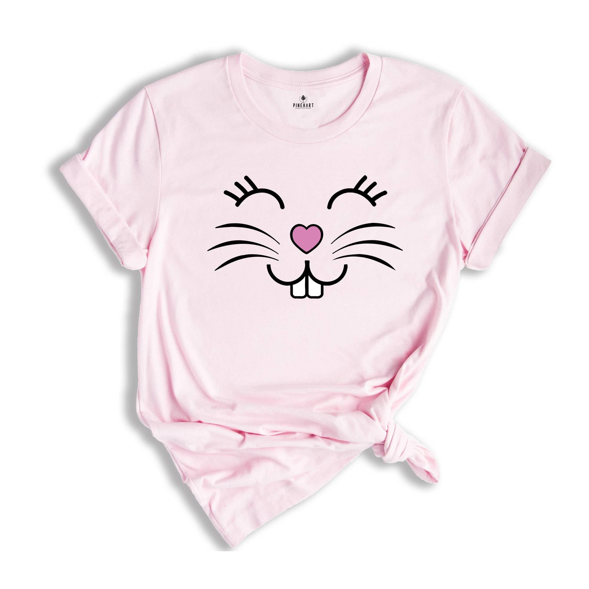 Bunny Face Shirt, Easter Bunny Shirt, Easter Shirt, Easter Family Shirt, Easter Matching Gift Shirt, Cute Rabbit Shirt