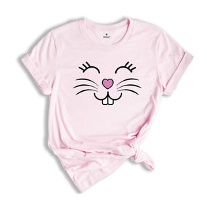 Bunny Face Shirt, Easter Bunny Shirt, Easter Shirt, Easter Family Shirt, Easter Matching Gift Shirt, Cute Rabbit Shirt