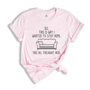 See This Is Why I Wanted To Stay Home. This All This Right Here Shirt, Funny Saying Shirt, Funny Sarcastic Introvert T-Shirt