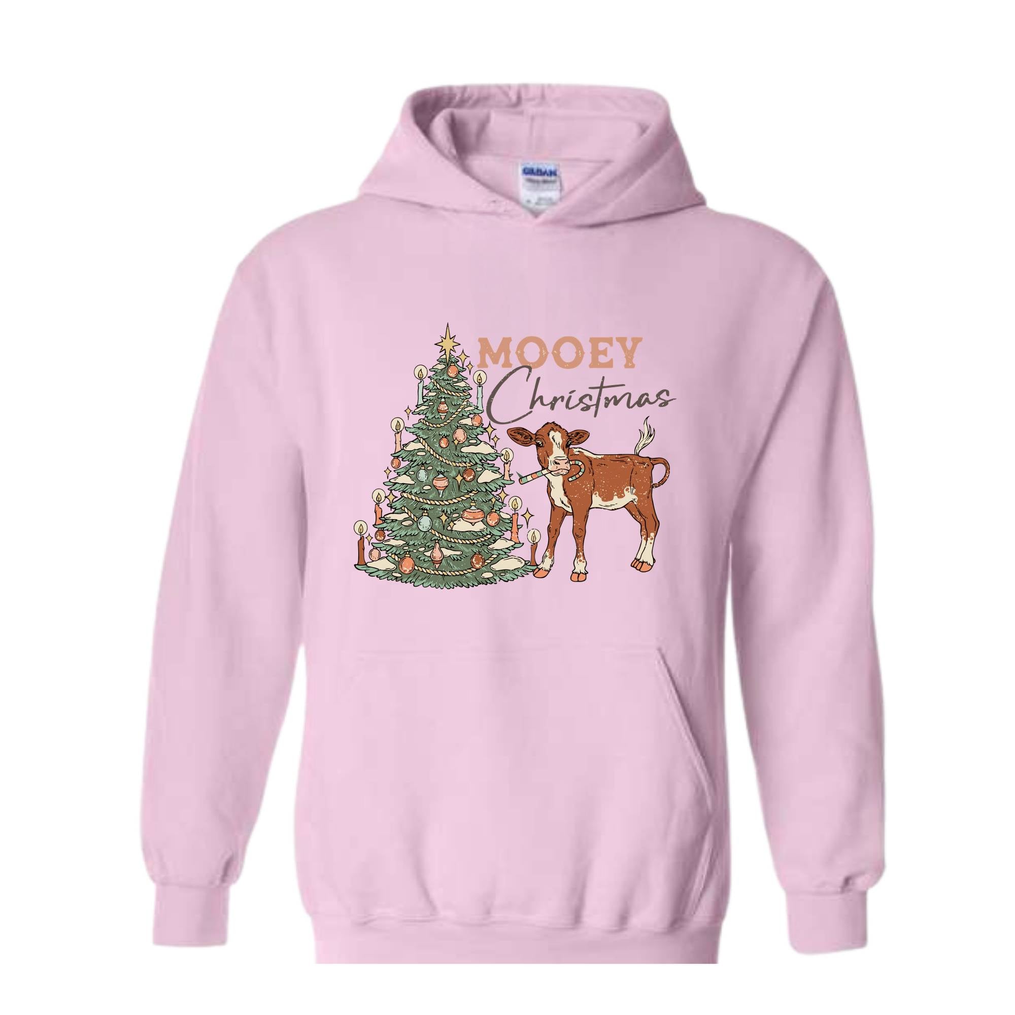 Mooey Christmas Sweatshirt, Western Christmas Hoodie, Cowboy Christmas Sweater, Country Christmas, Mooey Xmas Hoodie