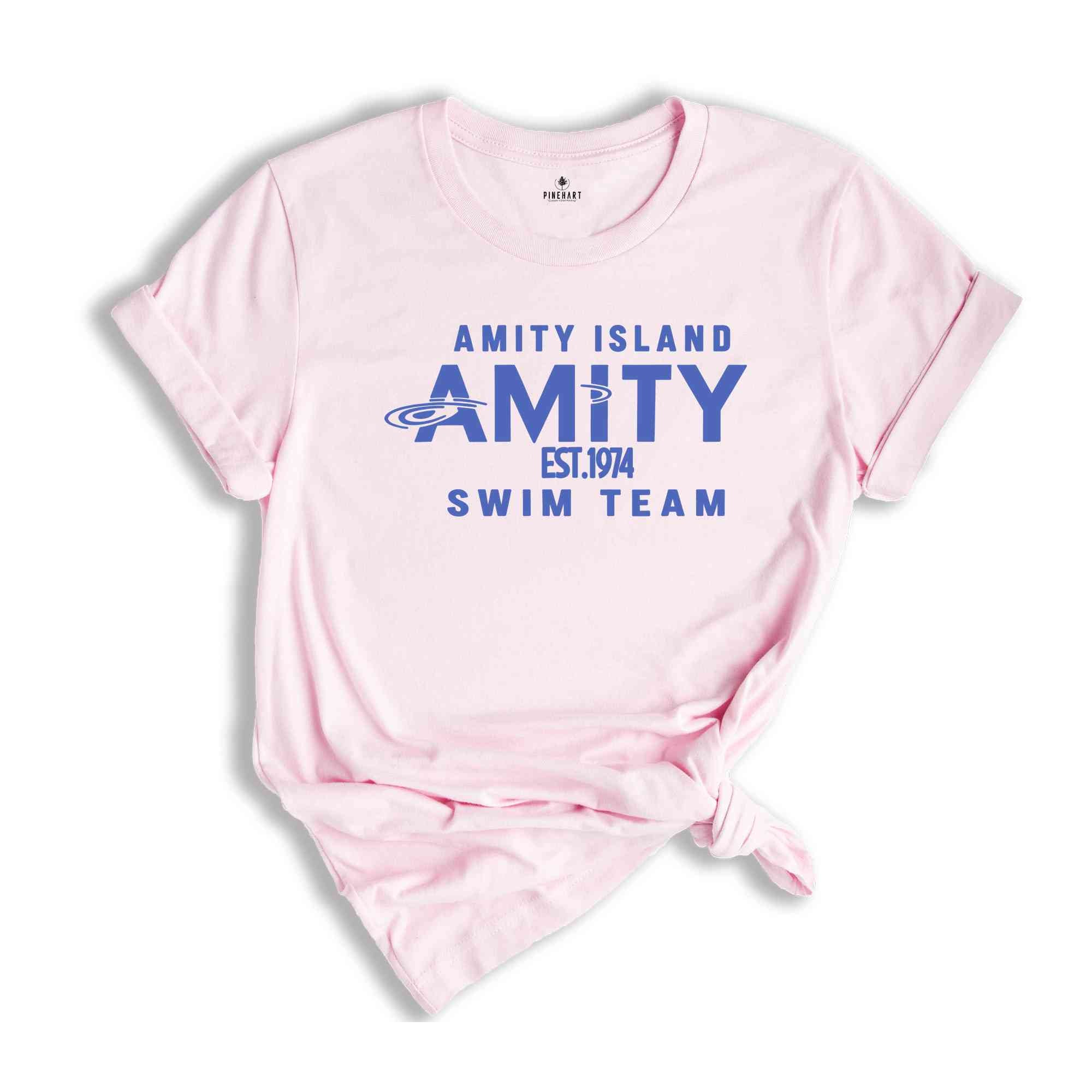 Amity Island Swim Team Shirt, Jaws Shirt, Funny Movie Shirt, Amity Island Movie Shirt, Great White Shark Shirt, Swim Shirt, Beach Shirt