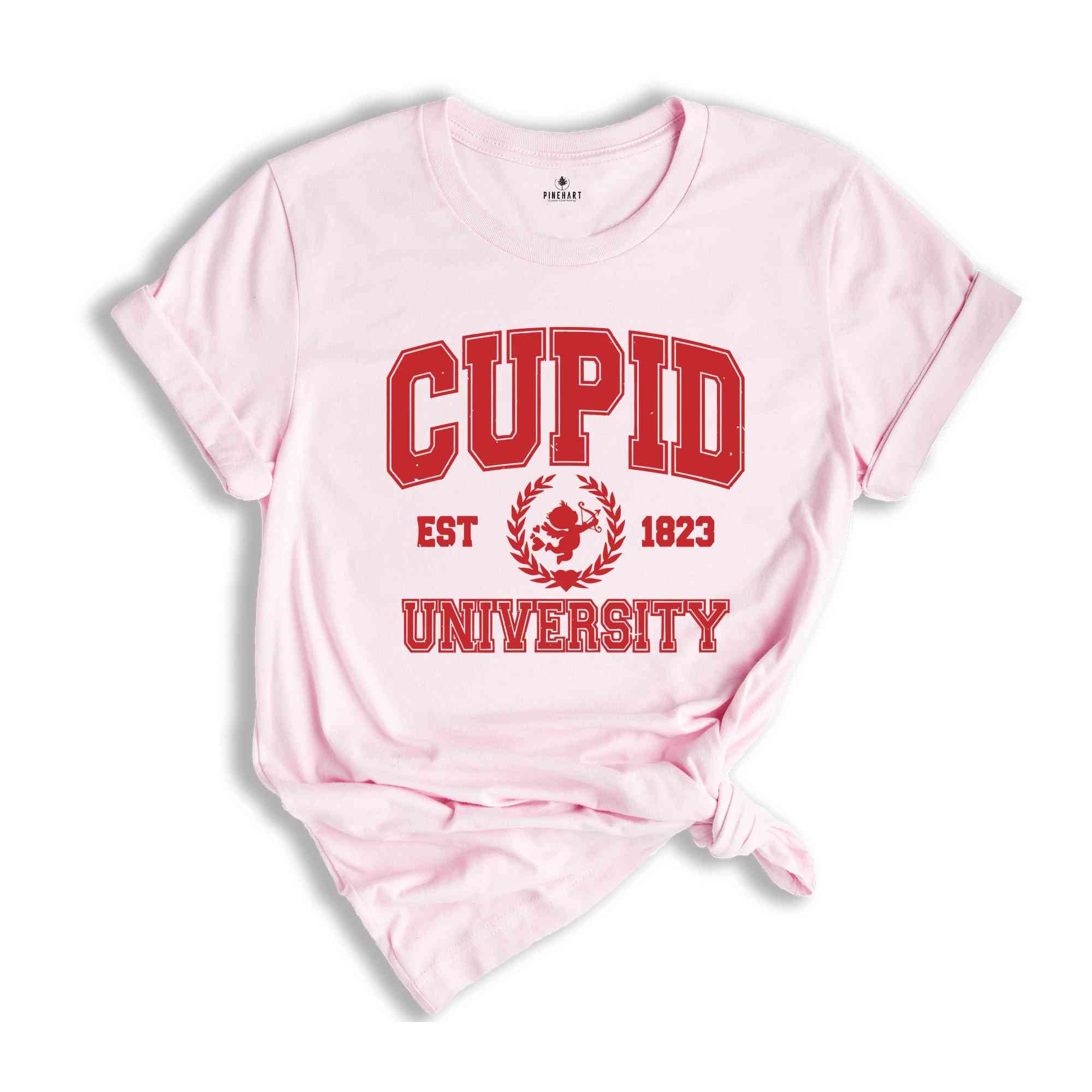 Cupid University Shirt, Valentine Shirt, Funny Valentine's Day, Valentine's Day Shirt, Cupid Vibes, Retro Valentine