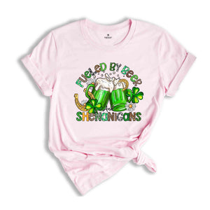 Fueled By Beer And Shenanigans Shirt, St. Patrick's Day Shirt, Feeling Lucky Shirt, Beer Shirt, Shamrock Shirt, Saint Patrick