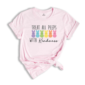 Treat all Peeps with Kindness Shirt, Easter Teacher T-Shirt, Easter Day Teacher, Teacher Peeps Shirt, Teacher Easter Gift