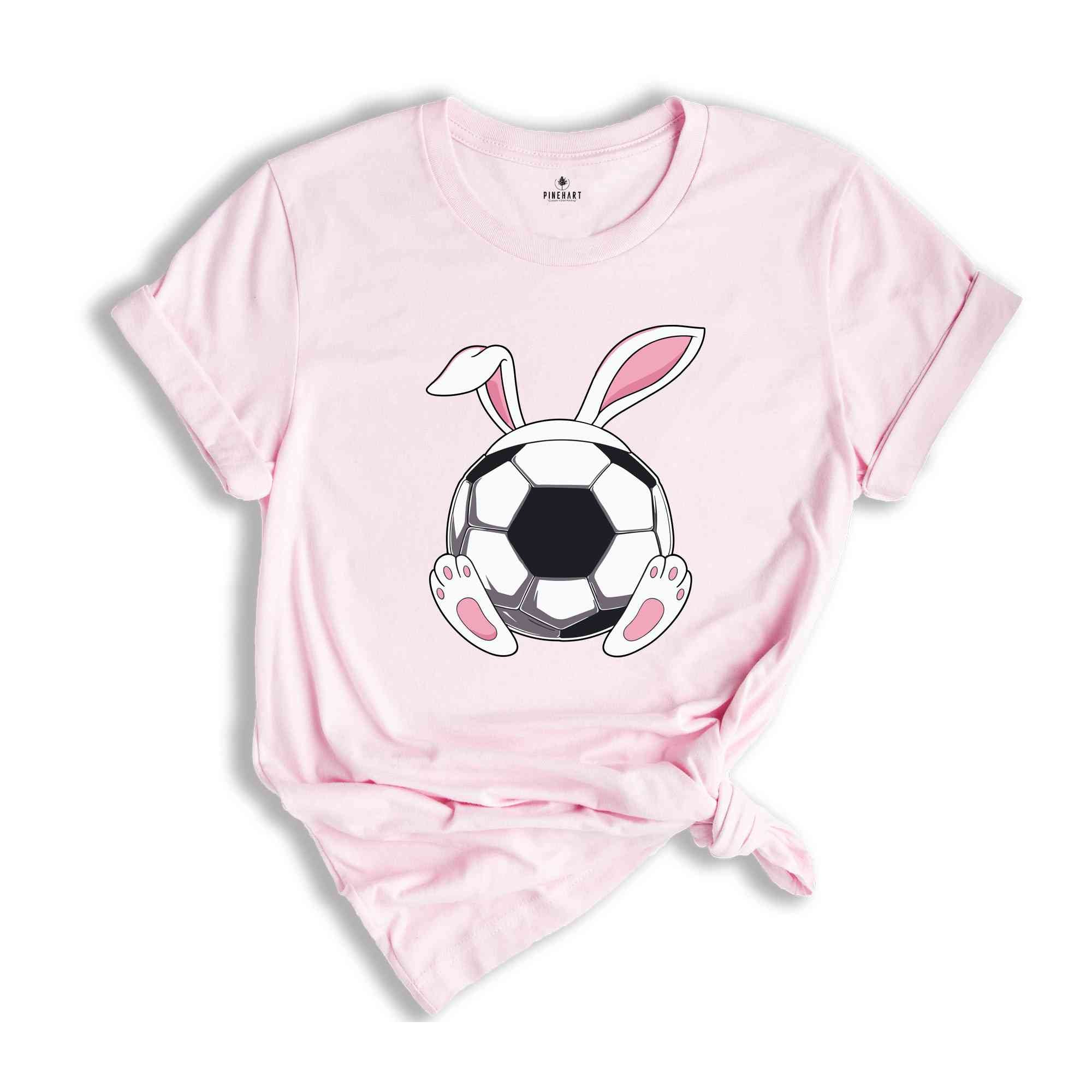 Soccer Bunny Ears Shirt, Funny Easter Shirt, Easter Sports T-Shirt, Bunny Ears Shirt, Happy Easter, Game Day Gift