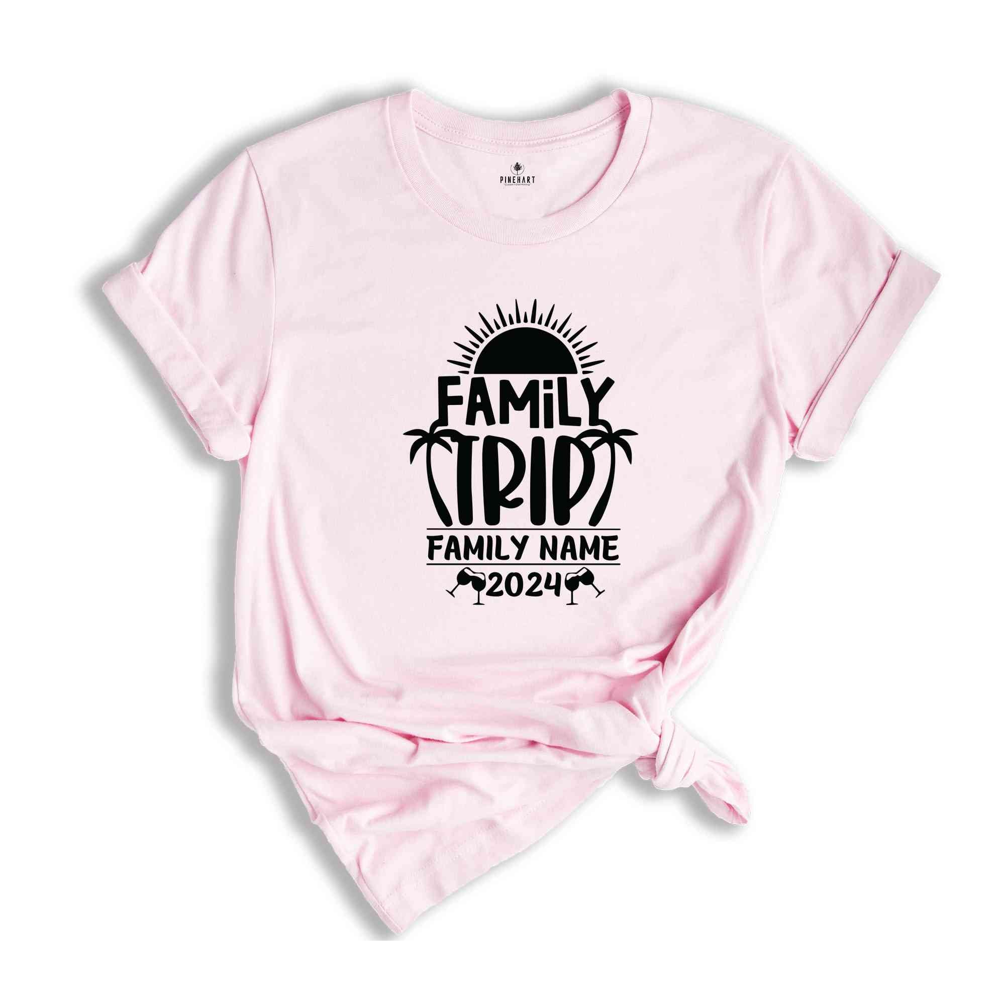 Custom Family Trip 2024 T-Shirt, Family Trip Shirts, Family Matching Shirts, Family Summer Vacation Shirts