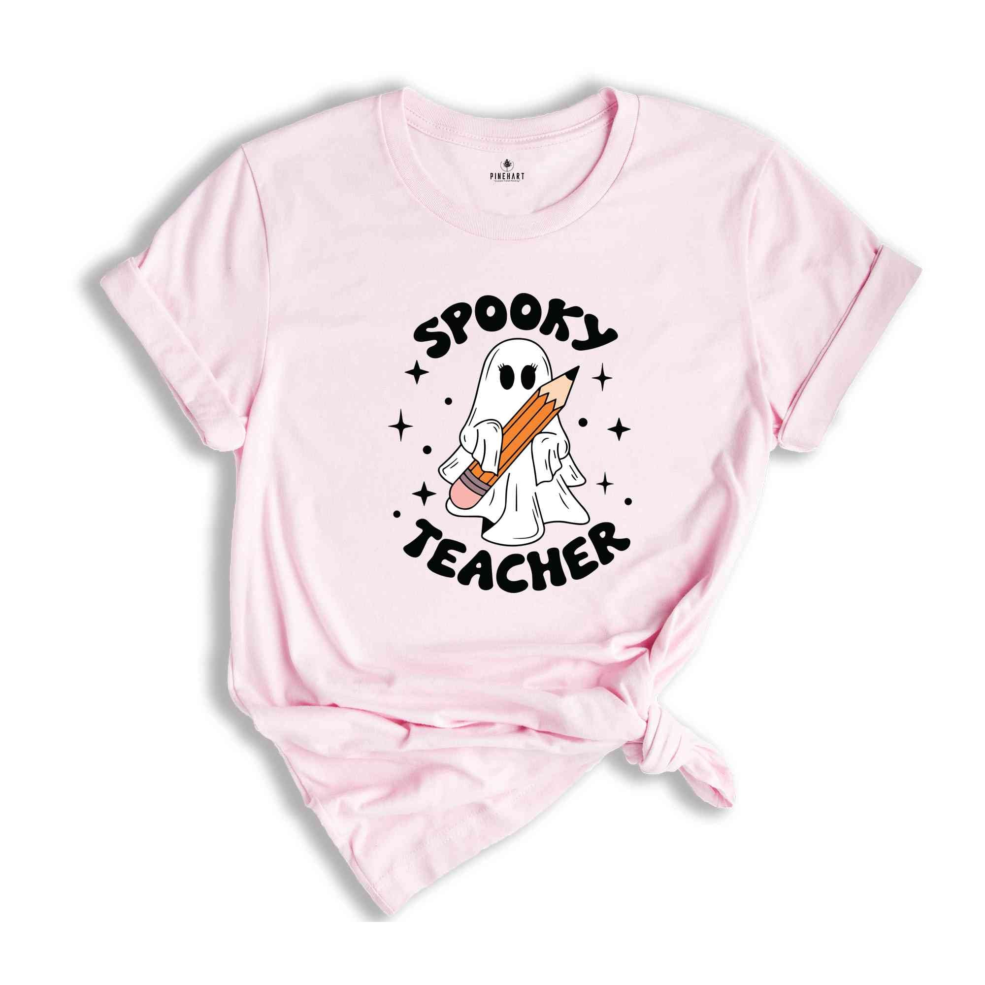 Spooky Teacher Shirt, Halloween Shirt, Cute Ghost Shirt, Spooky Vibes Shirt, Retro Halloween Shirt, Fall Shirt, Spooky Season Shirt