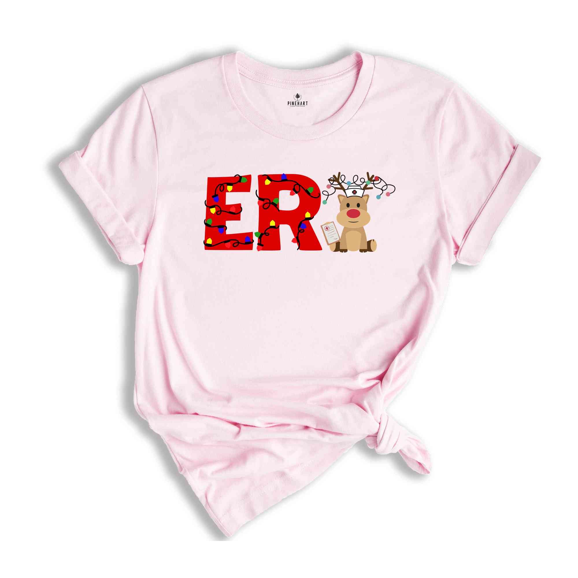 ER Nurse Christmas Shirt, Emergency Nurse Christmas T-Shirt, Emergency Department Nurse Xmas Tee, ER Christmas Holiday Gift