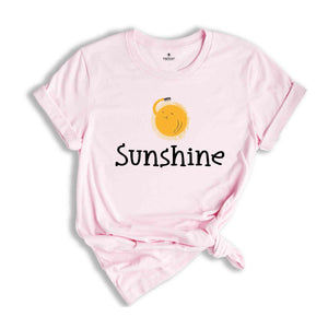 Sunshine Shirt, Summer T-shirt, Funny Sunshine Shirt, Womens Shirt, Gift For Womens, Retro Sun Shirt