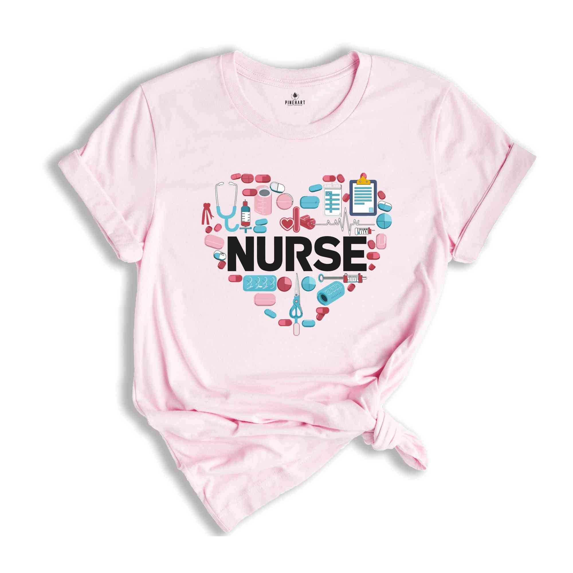 Nurse Shirt, Love Nurse Shirt, Cute Nurse Shirt, Trendy Nurse Shirts, Nurse Appreciation Gift, Nurse Gift Idea, Nurses Week Gift