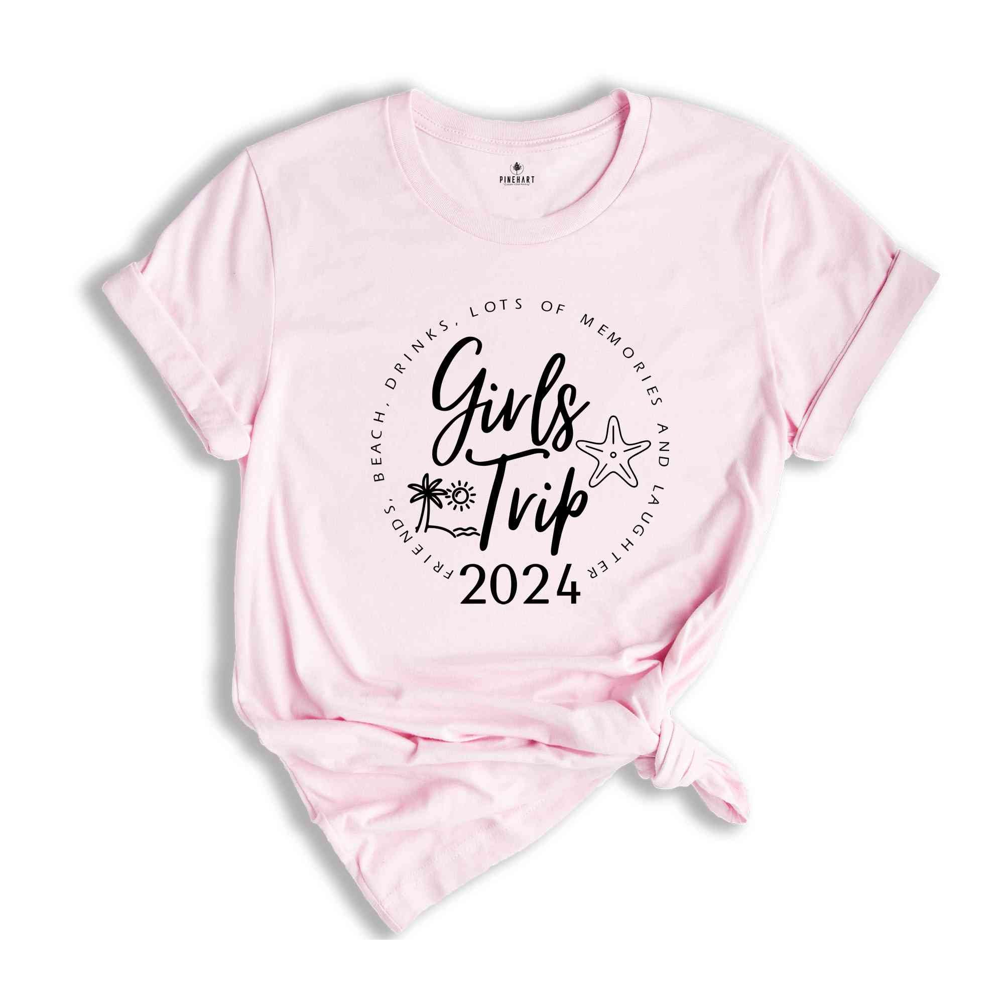 Girls Trip 2024 Shirt, Girls Vacation Shirt, Vacation Gift, 2024 Trip Shirt, Girls Holiday Shirt, Cruise Squad Shirt, Shirt For Bestie