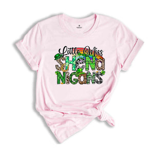 Little Miss Shenanigans Shirt, Saint Patrick's Shirt, St. Patrick's Day T-Shirt, Shenanigans T-Shirt, Feeling Lucky Shirt