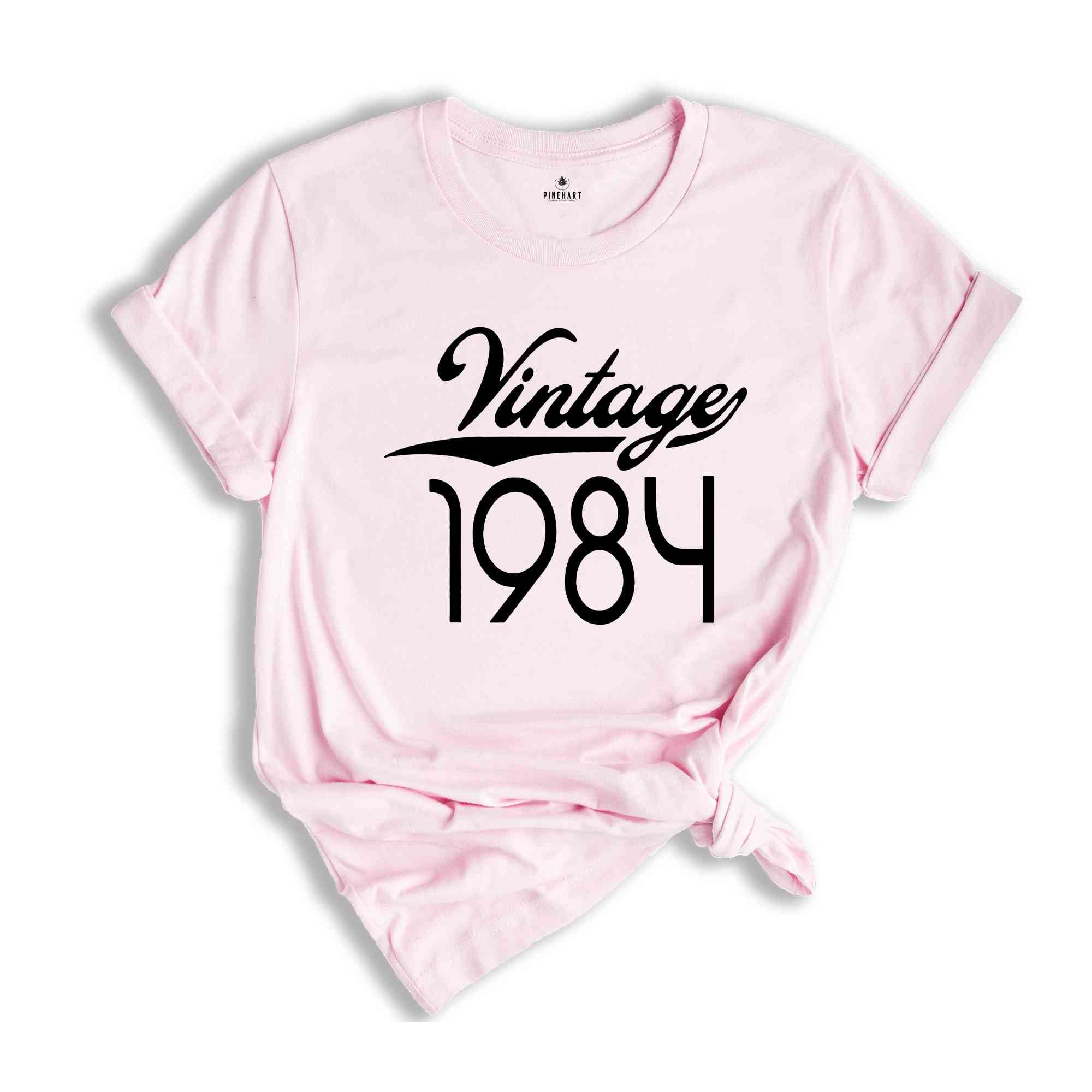 Vintage 1984, 40th Birthday Shirt, 1984 Shirt, 40th Birthday Tee, 1984 Birthday Shirt, 40th Birthday Gift, 40th Birthday Party, 40 Years Old