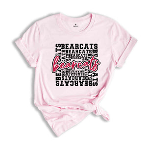 Team Mascot Shirt, Bearcats Team Shirt, Bearcats Team Spirit Shirt, Bearcats Fan Shirt, Bearcats School Shirt, Bearcats School Spirit