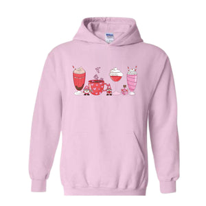 Valentines Coffee Sweatshirt, Valentines Hoodie, Valentines Day Sweatshirt, Valentine's Gift, Love and Coffee Sweatshirt, Valentines Sweater