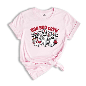 Boo Boo Crew Halloween Nurse T-Shirt, Boo Shirt, Halloween Shirt, Funny Halloween Shirt, Cute Nurse Shirt, Ghost Nurse Tee