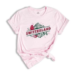 Retro Switzerland Shirt, Switzerland Travel Shirt, Country Travel Shirt, Shirt For Traveler, Travel Lover Gift, Travel Tee, Trip Shirt