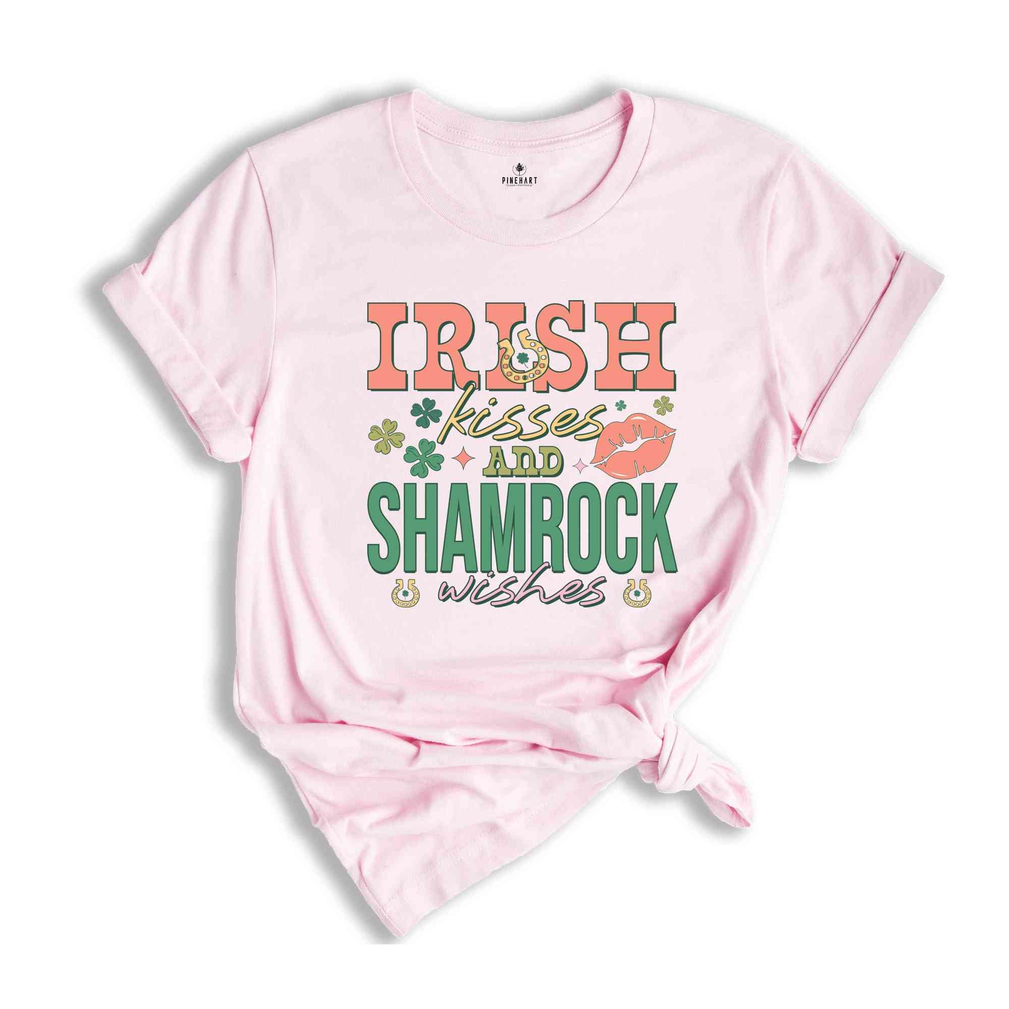 Irish Kisses And Shamrock Wishes Shirt, Shamrock Shirt, Irish Shirt, Saint Patricks Day Shirt, St Patricks Day