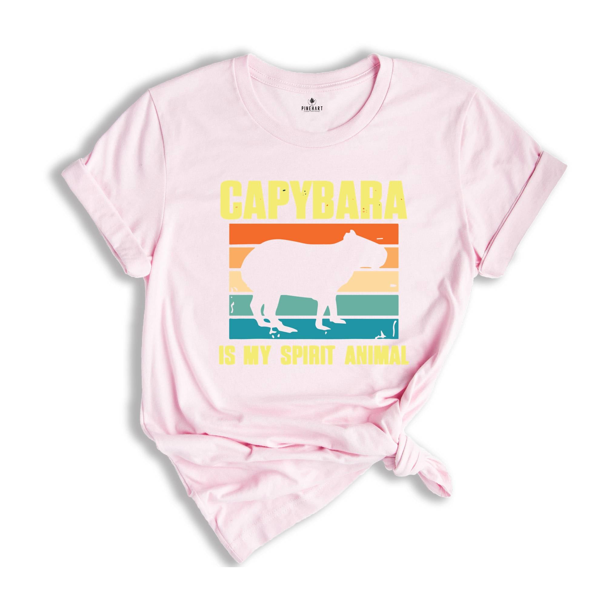 Capybara Is My Spirit Animal Shirt,Animal Lover Tee,Capybara Lover T-Shirt,Cute Animal Tshirt,Capybara Gift,Vintage Graphic Tee,Funny Quotes