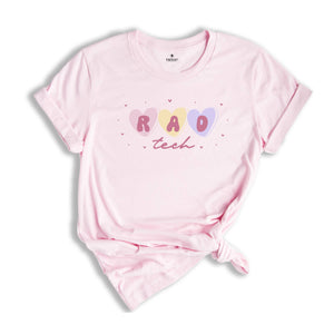 RAD Tech Valentines Day Shirt, Radiology Department Valentine Hearts Work Tshirt, Xray Tech Gifts, Radiology Tech Tees, Valentines Tshirt