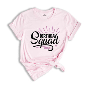 Birthday Squad Party Shirt, Celebration Shirt, Party Outfit, Fun T-shirt, Gift For Birthday Party, Custom Shirt