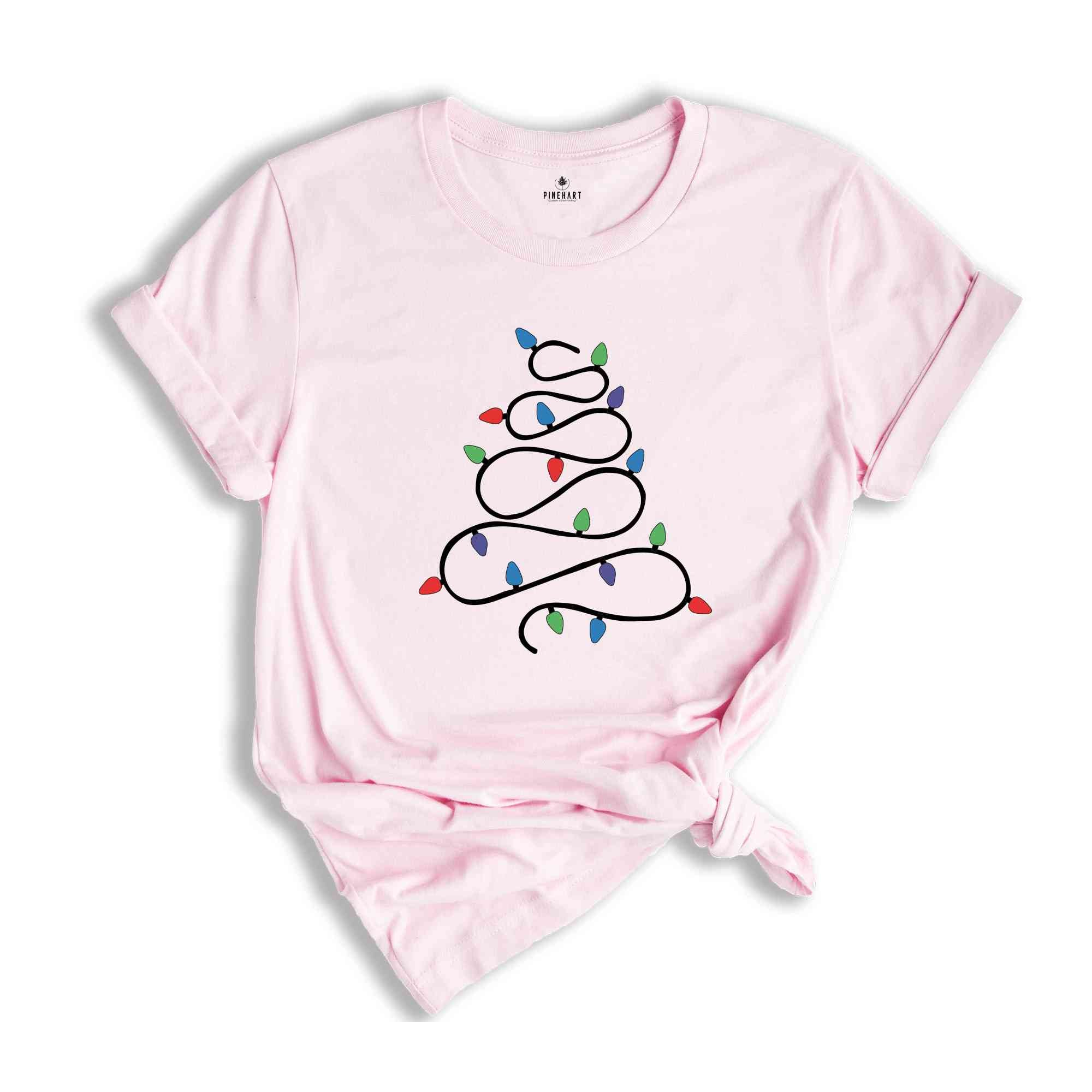 Christmas Tree Lights Shirt, Christmas Shirt, Holiday Shirt, Winter Shirt, Christmas Lights, Christmas Vibes, Family Christmas