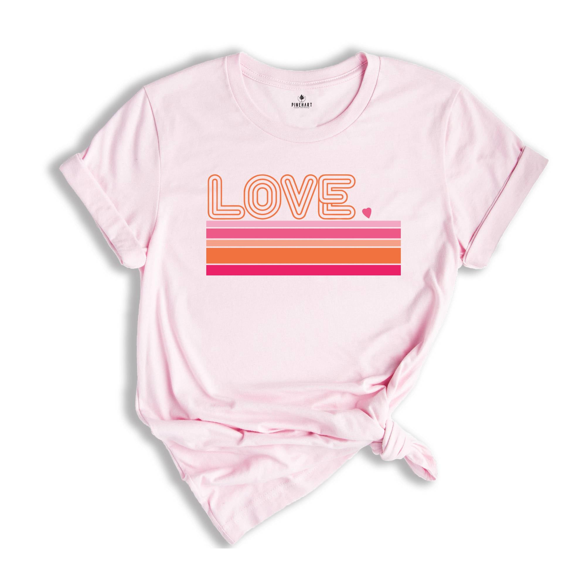 Retro Love Valentines Day Shirt, Love Shirt, Valentines Day Shirt, Heart Shirt, Cute Valentine Shirt, Valentines Day Gift, Valentines Gift