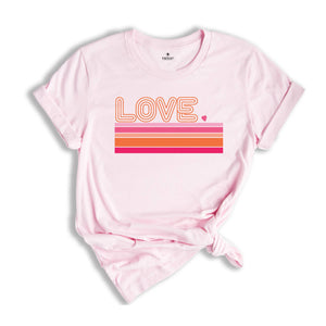 Retro Love Valentines Day Shirt, Love Shirt, Valentines Day Shirt, Heart Shirt, Cute Valentine Shirt, Valentines Day Gift, Valentines Gift