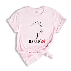 Harris 2024 Cat T-Shirt, Kamala Harris Shirt, Kamala Harris Tee, Elections Gifts, Kamala For The People Shirt