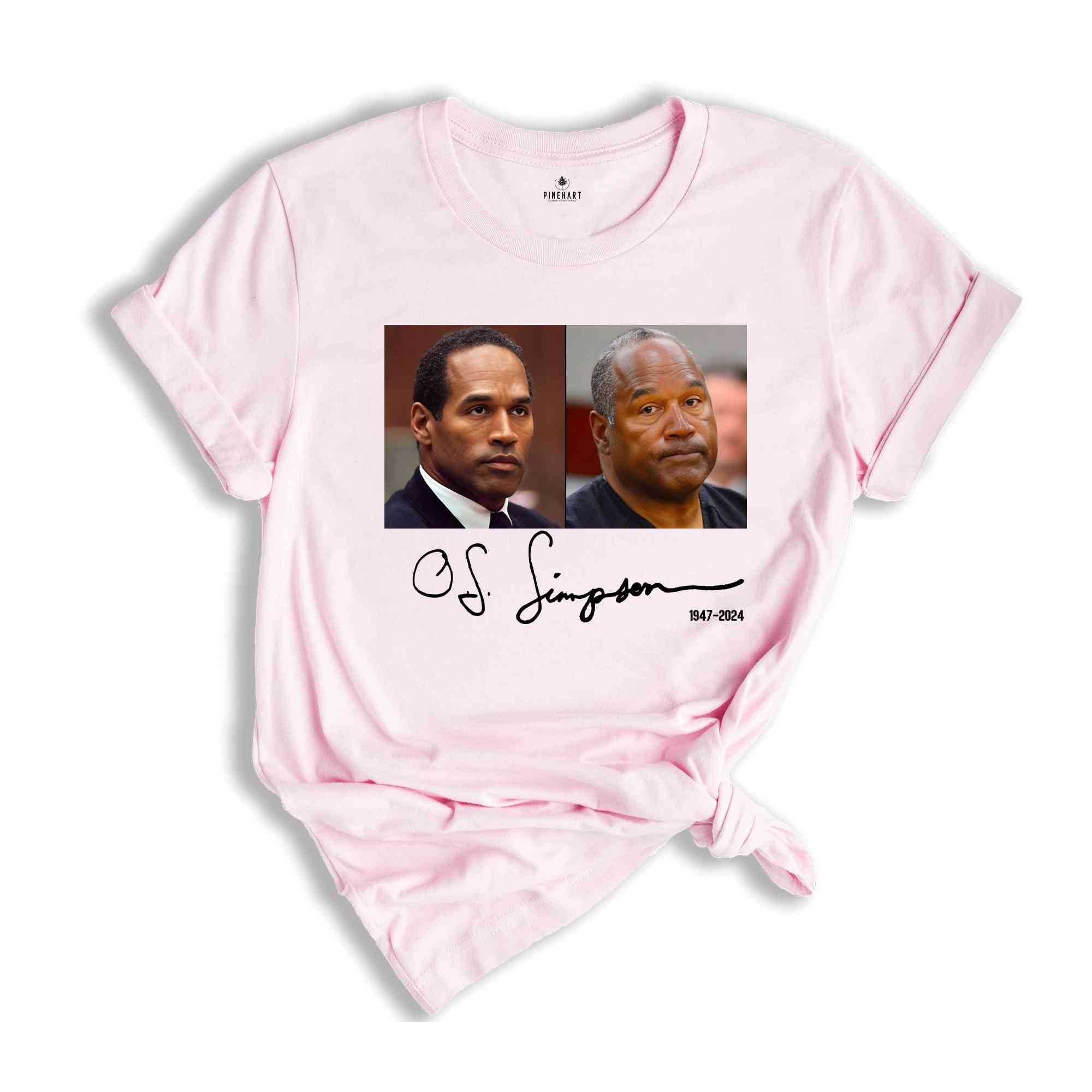 O.J Simpson Shirt, Rest In Peace, 1947-2024, OJ Simpson Tshirt, Thanks For Memories Simpson Shirt, RIP OJ Simpson Shirt, O.J Simpson