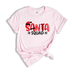 Santa Squad Christmas Tee, Santa Claus Shirt, Xmas Gift, Christmas Shirt, Holiday Shirt, Santa Crew Tee, Family Matching