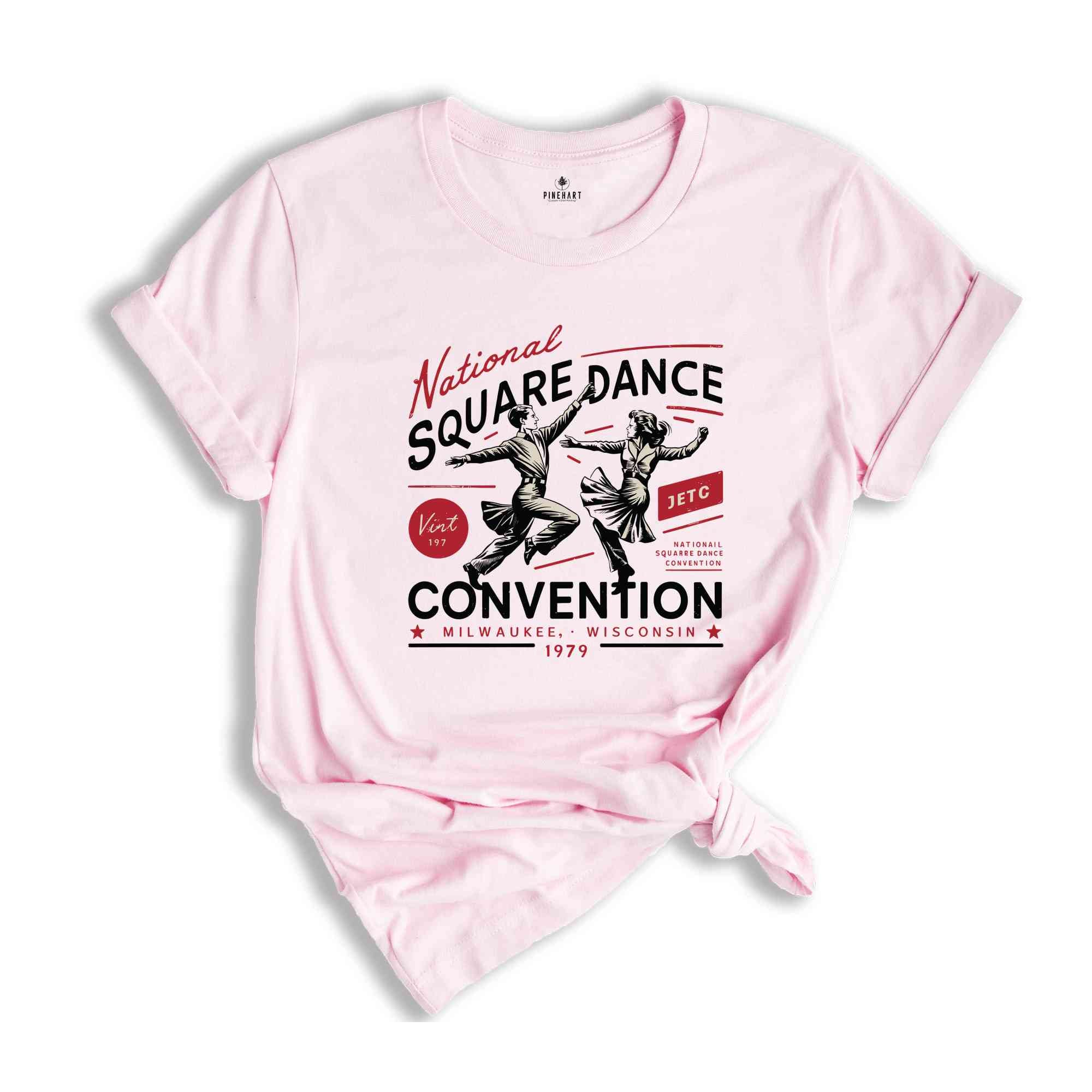 Vintage Style Tee, National Square Dance Convention Tee, 1979 Milwaukee Dance Convention Tee, Vintage Convention, Convention T Shirt