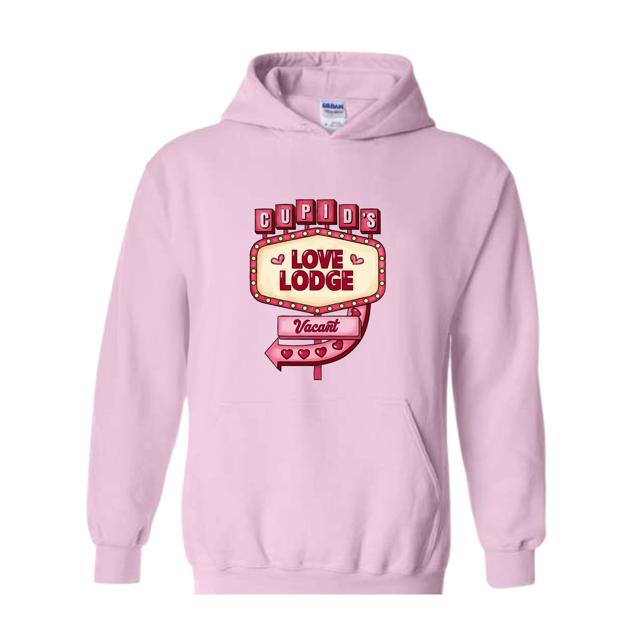 Cupids Love Lodge Vacant Sweatshirt, Valentines Day Sweatshirt, Lover Sweatshirt, Couple Sweatshirt, Gift For Valentines Day