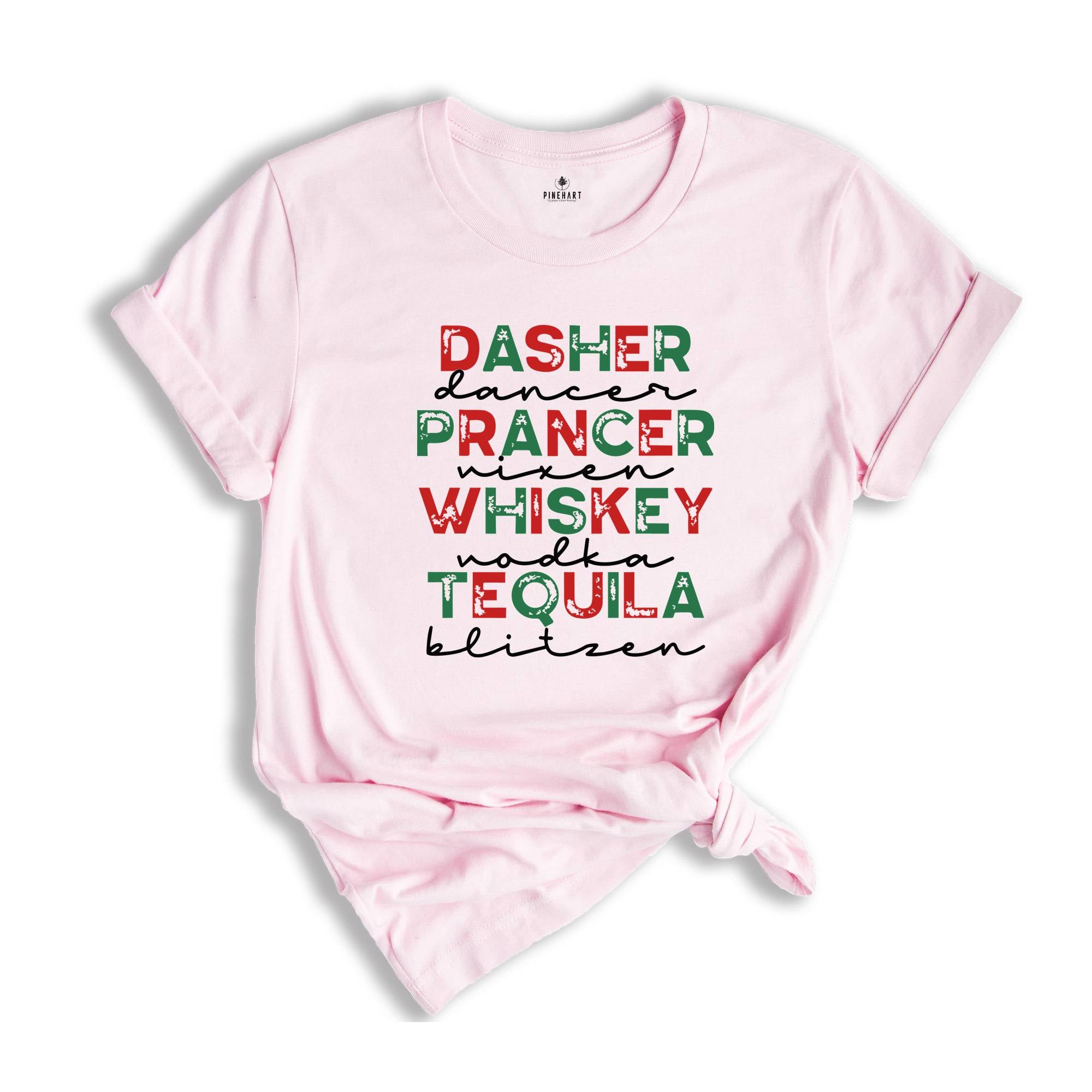 Dasher Dancer Shirt, Christmas Shirt, Funny Christmas, Drinking Christmas, Holiday Party Shirt, Christmas Sweatshirt