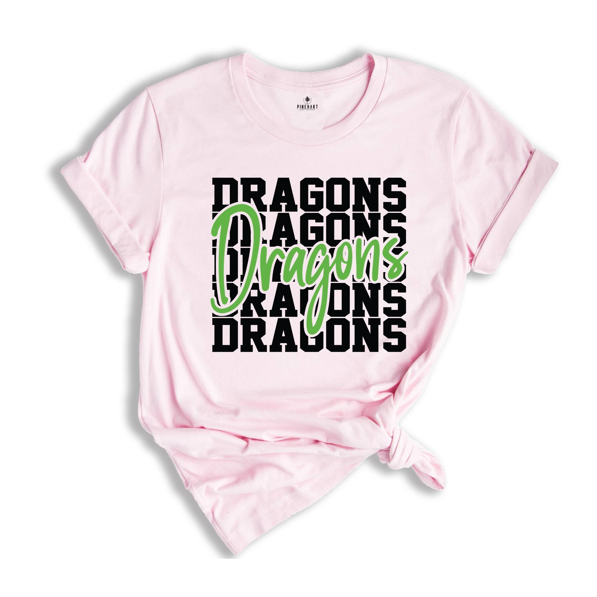 Team Mascot Shirt, Dragons Team Shirt, Dragons Team Spirit Shirt, Dragons Fan Shirt, Dragons School Shirt, Dragons School Spirit