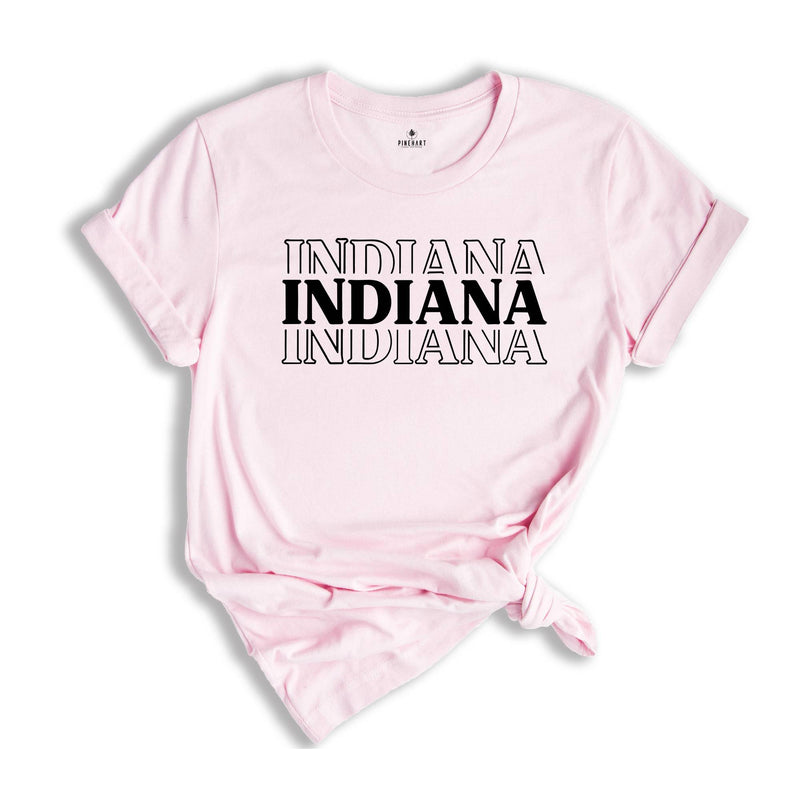 Indiana State Shirts, Indiana State Map Shirt, Indiana Travel Gifts, Indiana Tee Top, Indiana Clothing, Indiana Travel T-Shirt