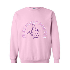 ın my bunny mom Era sweatshirt, custom Easter day sweatshirt, custom name bunny sweatshirt, Mommy Bunny Hoodie