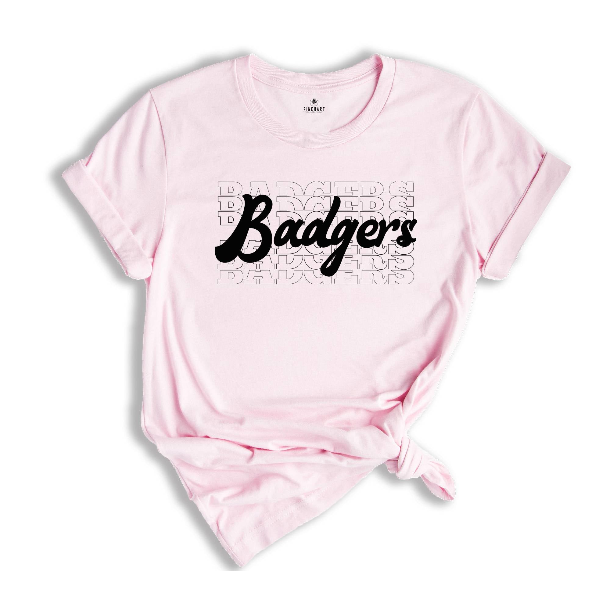 Team Mascot Shirt, Badgers Team Shirt, Badgers Team Spirit Shirt, Badgers Fan Shirt, Badgers School Shirt, Badgers School Spirit