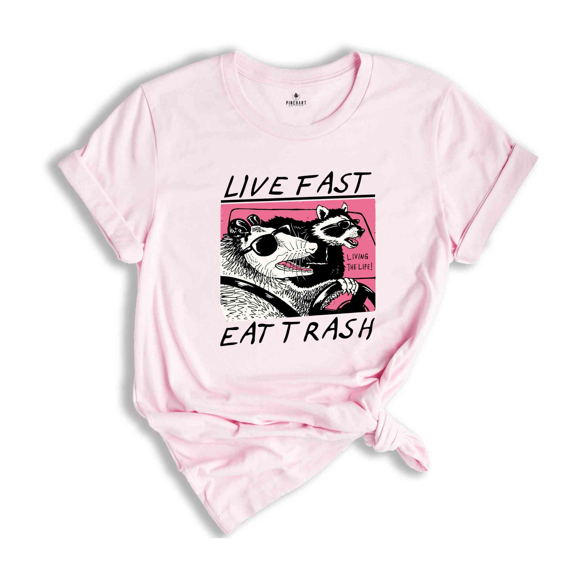 Live Fast Eat Trash Shirt, Animal Shirt, Raccoon Shirt, Funny Raccoon Meme, Funny Opossum Shirt, Funny Meme Shirt