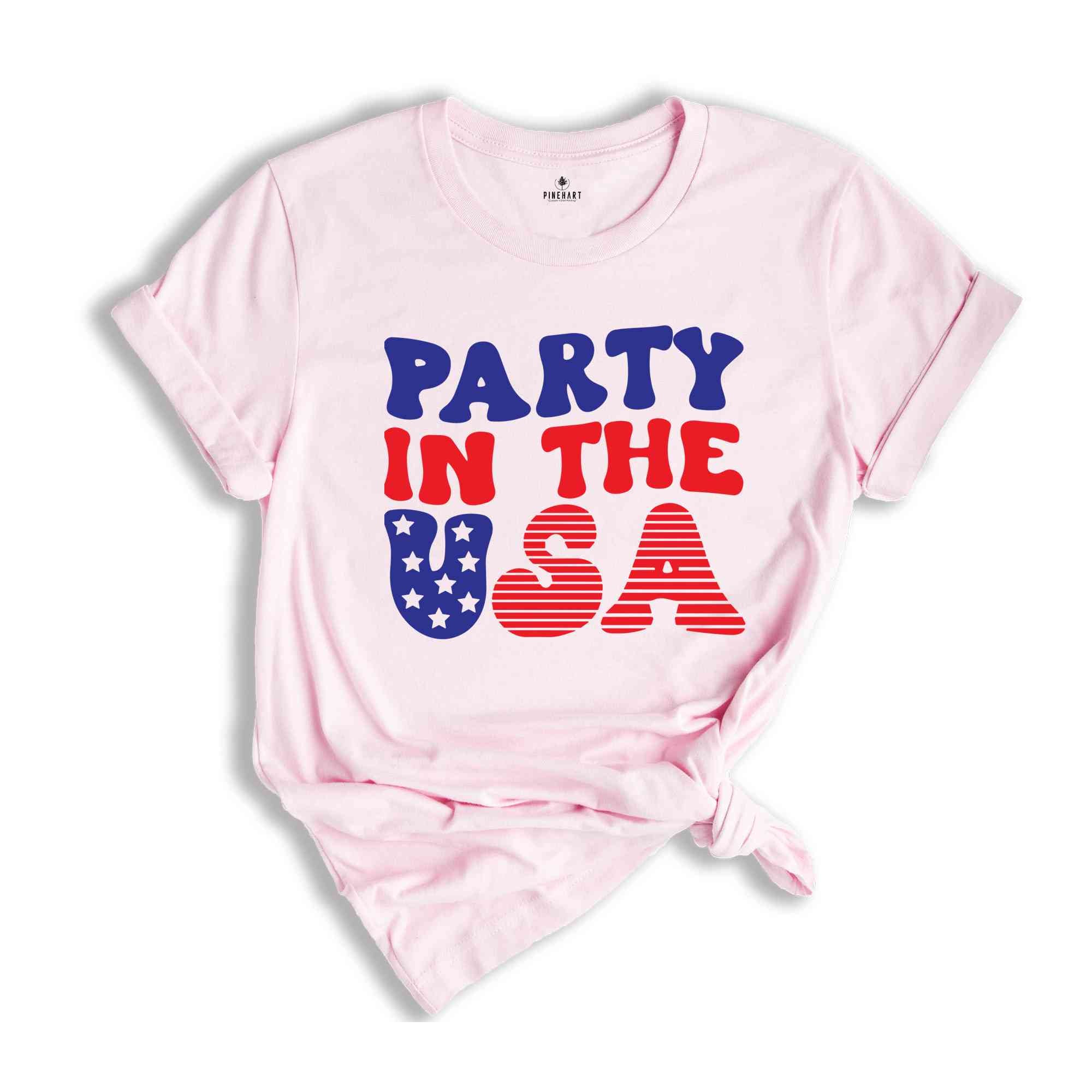 Party in USA Shirt, 4th Of July Shirt, American Flag Shirt, Independence Day Shirt, Womens 4th Shirt