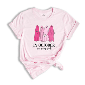 Halloween Mean Girls Shirt, On Wednesday We Wear Pink Ghost Shirt, Mean Girls Ghost Shirt, Pink Ghost Shirt, Mean Girls Halloween