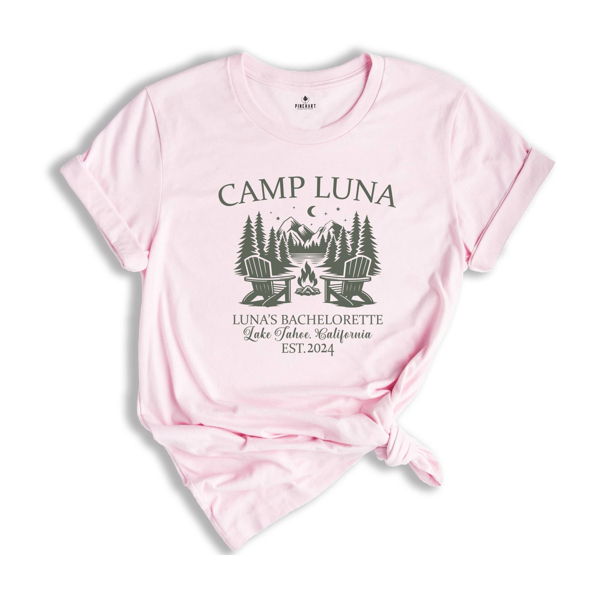 Custom Camp Bachelorette Party Shirt, Custom Girls Trip Shirt Bachelorette Party Shirt, Camp Lover Shirt, Custom Camp Shirt, Hiking Shirt