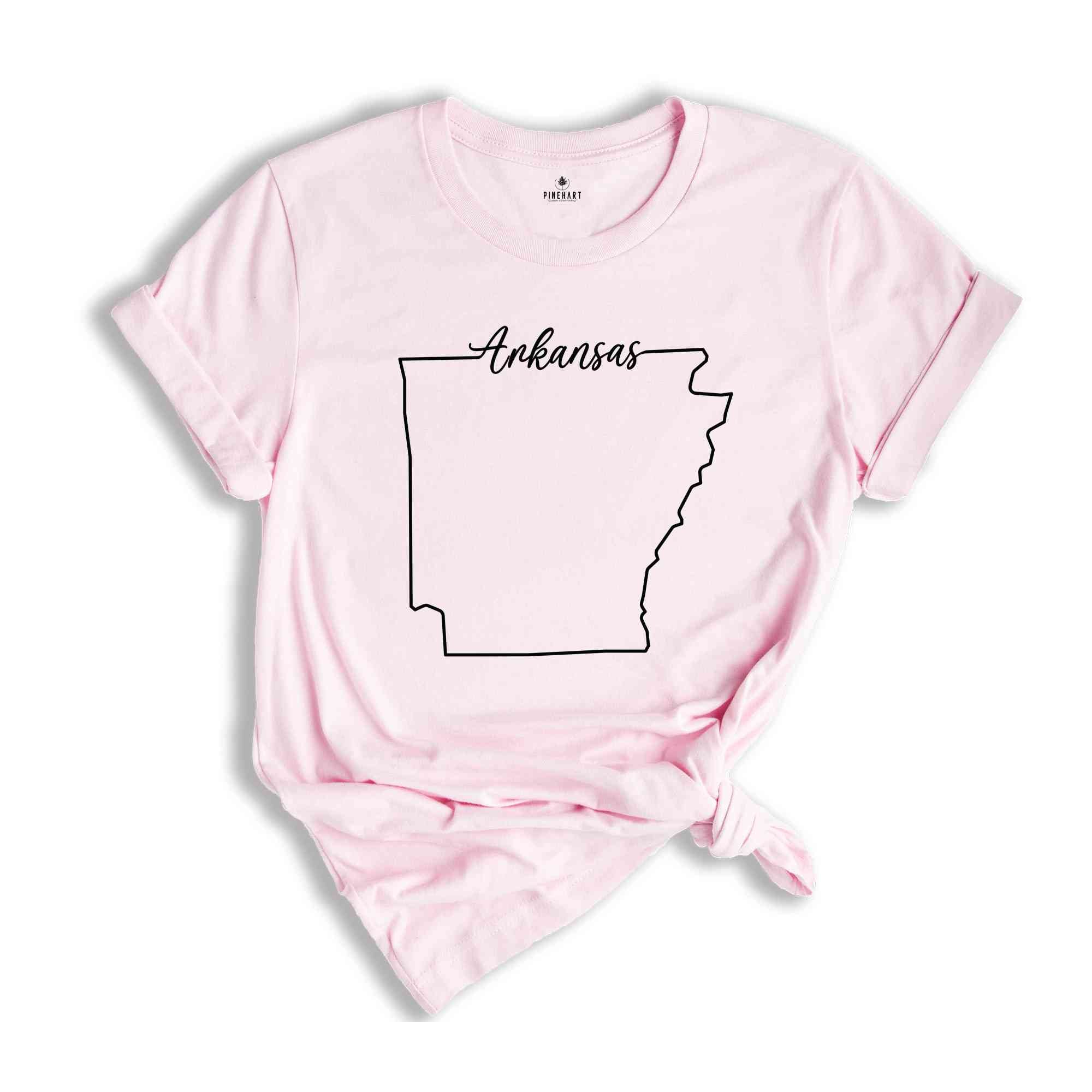 Arkansas State Shirt, The USA State Shirt, Arkansas USA Shirt, Arkansas Map Outline Shirt, US Outline Shirt, United States Shirt