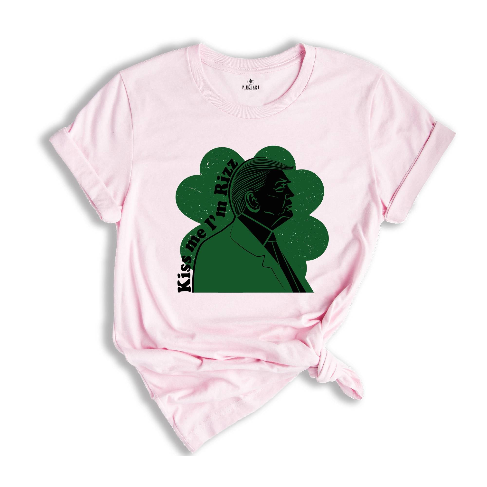 Kiss Me I'm Rizz Shirt, Trump Patrick Day Shirt, Trump Tee, Rizz Trump St. Patrick Day Tshirt, Cool St Patrick Shirt, Funny Trump Shirt