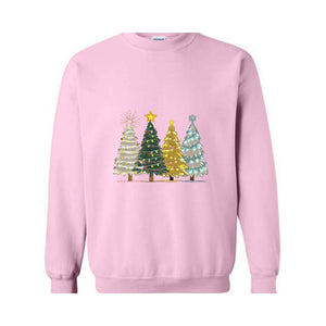 Green Tree Christmas Sweater, Christmas Sweater, Christmas Crewneck, Christmas Tree Sweatshirt, Holiday Sweaters for Women, Winter Shirt